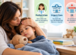 Parent deciding whether a sick child needs a pediatrician, urgent care, or emergency care