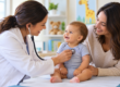 Parent and child meeting with a pediatrician in a welcoming pediatric office